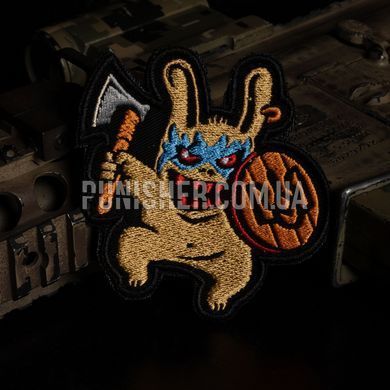 Патч Peklo.Toys Заєць-Варяг, Помаранчевий/Чорний, Текстиль, Ні