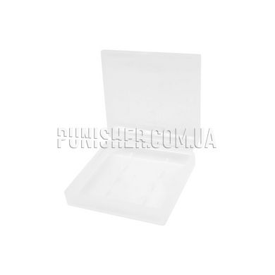 Plastic box for AAA batteries, Clear