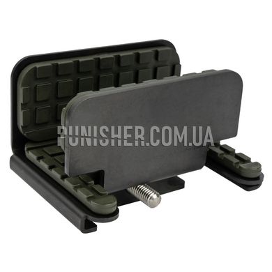 Shadow Tech PIG Saddle Precision Rifle Rest, Olive Drab, Clamp