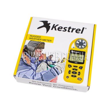 Kestrel 5500 Weather Meter, Tan, 5000 Series, Atmospheric vise, Height above sea level, Relative humidity, Wind Chill, Saving measurements, Outside temperature, Heat index, Compass, Wind direction, Dewpoint, Wind speed, Time and date, Night Vision