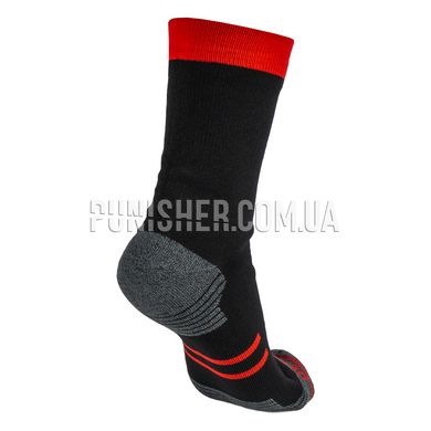 Шкарпетки водонепроникні Dexshell Running Lite, Чорний/Червоний, Small, Демісезон
