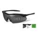 Wiley-X Vapor APEL Grey/Clear Lens/Matte Black Frame Safety Sunglasses 2000000000916 photo 1