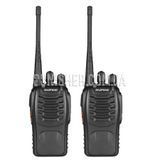 Комплект радіостанцій Baofeng BF-888S G UHF 400-470 MHz, 2 шт, Чорний, UHF: 400-470 MHz