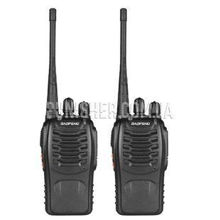 Комплект радиостанций Baofeng BF-888S G UHF 400-470 MHz, 2 шт, Черный, UHF: 400-470 MHz