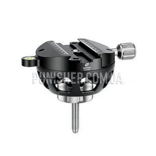 Leofoto YB-100SK 100mm Half Ball Leveling Base, Black, Ball head