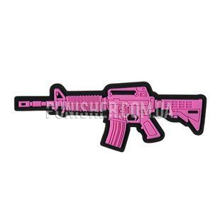 Нашивка M-Tac M4A1 3D ПВХ, Розовый, ПВХ, Нет