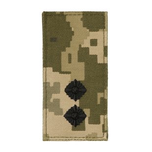 Погон M-Tac МО Лейтенант на липучке, ММ14, Министерство обороны, Текстиль, Лейтенант