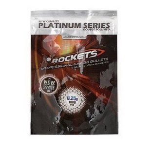 Rockets Platinum 0,25g 1kg BBs, White, Standard, Balls, 0,25