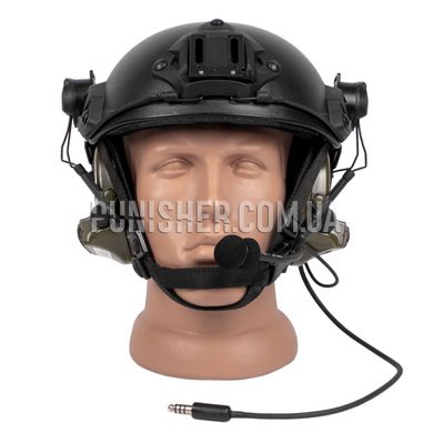 Peltor ComTac II Active headband with ARC adaptors (Used), Olive, With adapters, 21, Comtac II, 2xAAA, Single