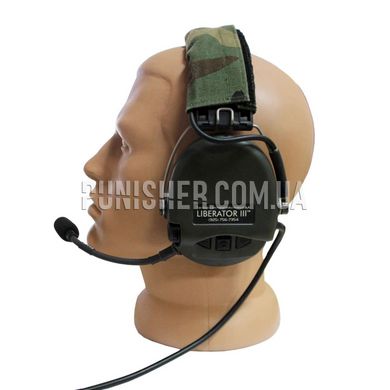 Активная гарнитура TCI Liberator III headband с кнопкой PTT, Olive, С оголовьем, Single