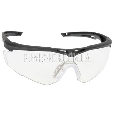 Revision Stingerhawk Eyewear with Clear Lens, Black, Transparent, Goggles, Regular