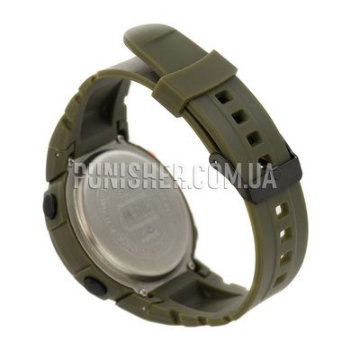 M-Tac Tactical Watch with compass, Olive, Alarm, Date, Day of the week, Month, Year, Compass, Backlight, Stopwatch, Timer, Tactical watch