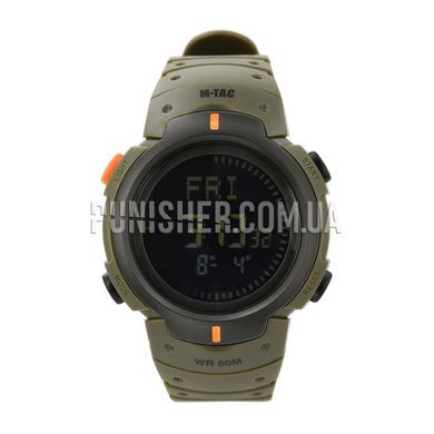 M-Tac Tactical Watch with compass, Olive, Alarm, Date, Day of the week, Month, Year, Compass, Backlight, Stopwatch, Timer, Tactical watch