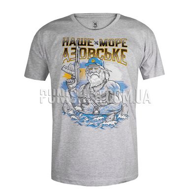 4-5-0 Our Azov Sea T-shirt, Grey, Large