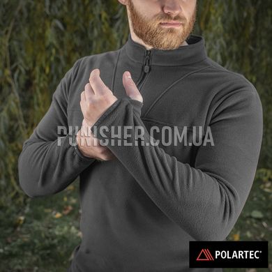 M-Tac Delta Polartec Black Pullover, Black, Small