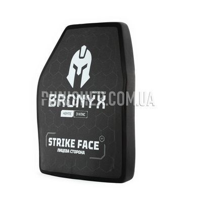 Комплект бронеплит Bronyx НВМПЕ 3 клас Medium, Чорний, Бронепластини, 3, Medium, Надвисокомолекулярний поліетилен