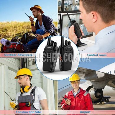 Комплект радиостанций Baofeng BF-888S G UHF 400-470 MHz, 2 шт, Черный, UHF: 400-470 MHz