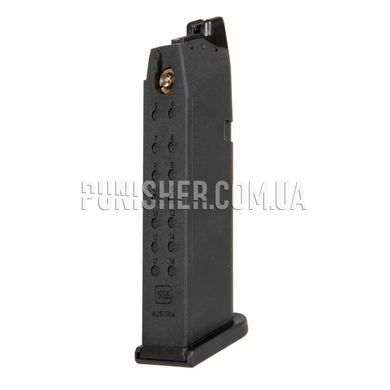 Магазин страйкбольний Umarex для Glock 17 Gen 5 на 22 кулі (Green Gas), Чорний, Газовий, Glock, Алюміній, Пластик