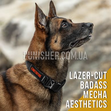 Ошейник OneTigris K9 Dog Collar X11 с металлической пряжкой, Черный, Medium