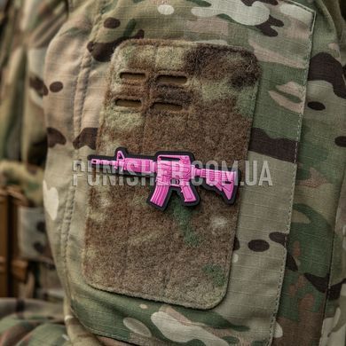 Нашивка M-Tac M4A1 3D ПВХ, Розовый, ПВХ, Нет