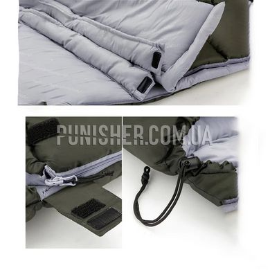 Спальник с капюшоном Naturehike U150 NH20MSD07 11°C, правый, Зелёный, Спальный мешок