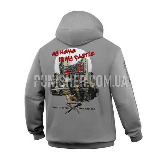 Кофта M-Tac Hoodie My Home is my Castle Oversize Hard Light Grey