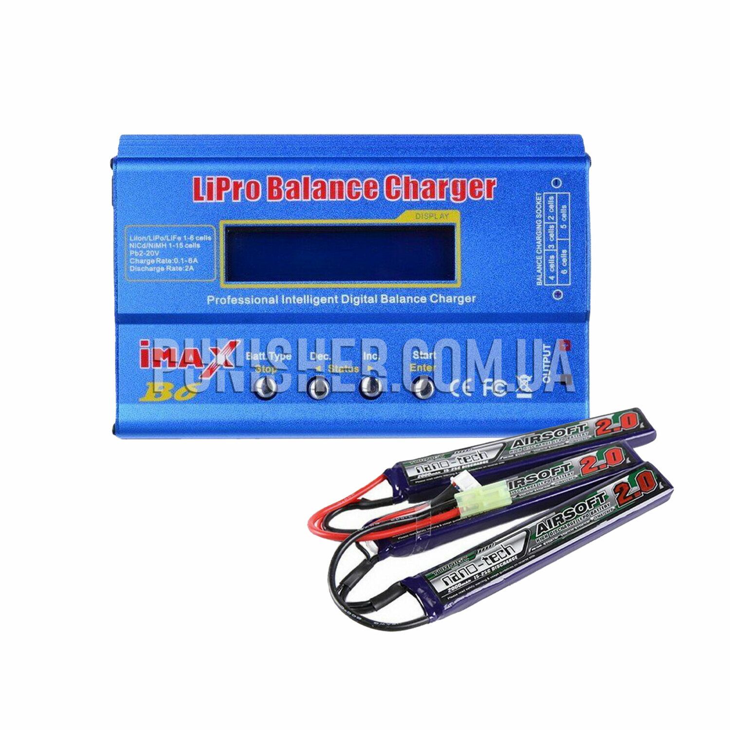 Airsoft battery Saddle LiPo 7,4V 1300mAh 25C mini Tamiya Gens Ace