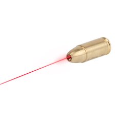Лазерна куля VipeRay 9mm Cartridge Red Laser Bore Sight, Жовтий, Лазерна куля