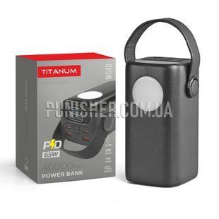 Повербанк Titanum WC40 PD65W 40000mAh WC40, Черный