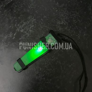 Маячок Element E-Lite Soft Silicone Tactical Helmet Light (Був у використанні), Чорний, Зелений
