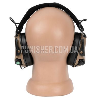 Earmor M31 Mod Electronic Hearing Protector, Coyote Brown, Headband, 22