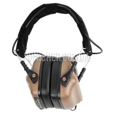 Earmor M31 Mod Electronic Hearing Protector, Coyote Brown, Headband, 22