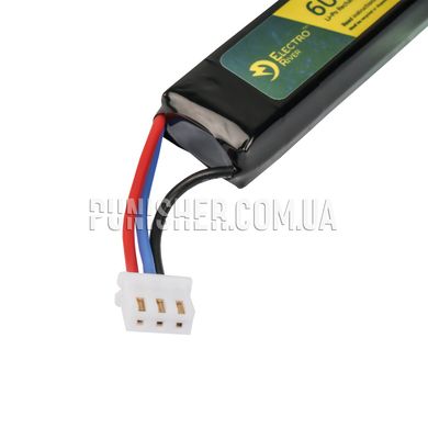 Аккумулятор Electro River LiPo 7.4V 600mAh 20C Battery AEP, Черный