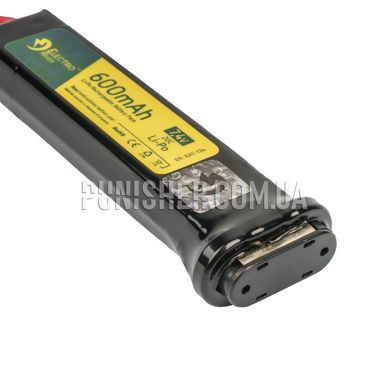 Акумулятор Electro River LiPo 7.4V 600mAh 20C Battery AEP, Чорний