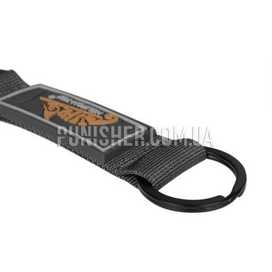 Helikon-Tex Snap Hook Keychain With Logo, Black, Steel