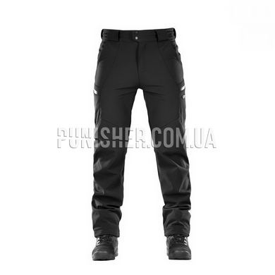 M-Tac Soft Shell Winter Black Pants, Black, X-Large