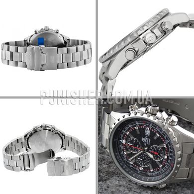 Часы Casio Edifice EF-527D-1AVEF, Серебристый, Дата, Секундомер, Хронограф, Спортивные часы