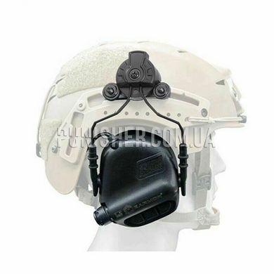Комплект адаптеров Earmor Helmet Rails Adapter M12 для крепления гарнитуры на рельсы шлема EXFIL, Черный, Гарнитура, Earmor, Адаптеры на шлем