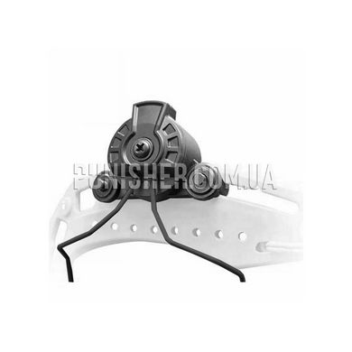 Комплект адаптерів Earmor Helmet Rails Adapter M12 для кріплення гарнітури на рейки шолома EXFIL, Чорний, Гарнітура, Earmor, Адаптери на шолом