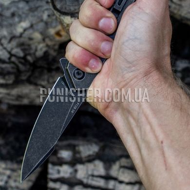 Нож складной Ruike P128, Dark Grey, Нож, Складной, Гладкая