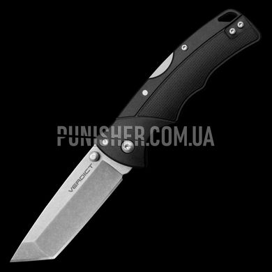 Складной нож Cold Steel Verdict Tanto Point, Черный, Нож, Складной, Гладкая