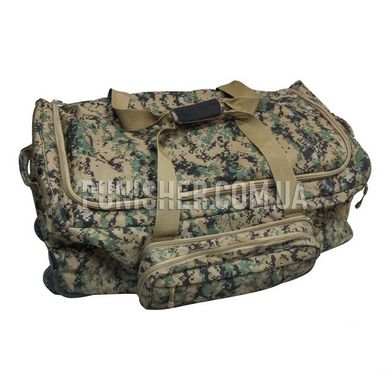 USMC Rolling Deployment Luggage Bag, Marpat Woodland, 124 l