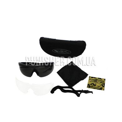 Wiley-X Talon Sunglasses Smoke/Clear Lens (Used), Black, Smoky, Goggles