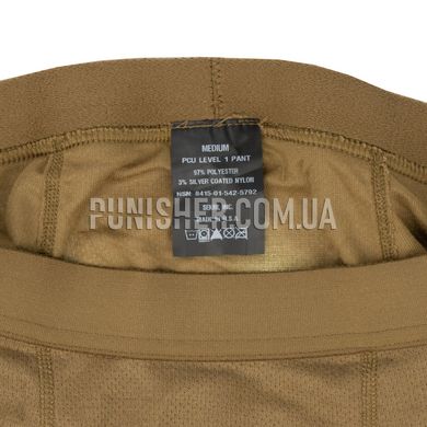 Термобілизна штани PCU Level 1 Pants, Coyote Brown, Medium Regular