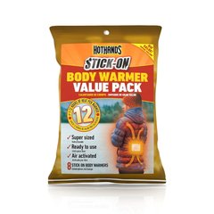 Набор одноразовых грелок для тела Hothands Body Warmer 8 шт, Жёлтый
