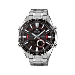 Casio Edifice EFV-C100D-1AVEF Watch, Silver, Alarm, Date, Day of the week, Second time zone, World time, Stopwatch, Chronograph, Sports watches