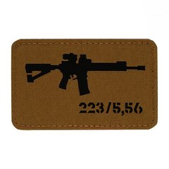 M-Tac AR-15 223/5,56 Laser Cut Patch, Coyote Brown