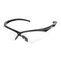 Walker’s Crosshair Sport Glasses with Clear Lens, Black, Transparent, Goggles