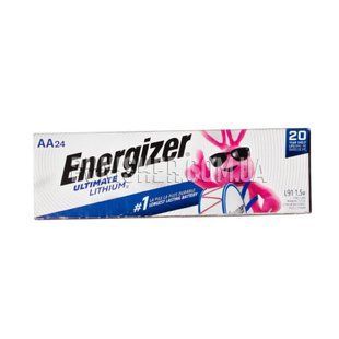 Energizer Ultimate Lithium AA Battery 24 pcs (1.5V), Silver, AA