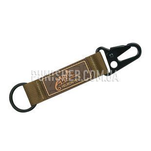 Helikon-Tex Snap Hook Keychain With Logo, Coyote Brown, Steel